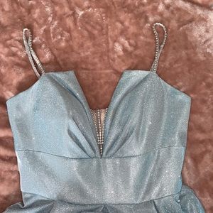 Blue sparkly prom dress. Worn once. Great condition.